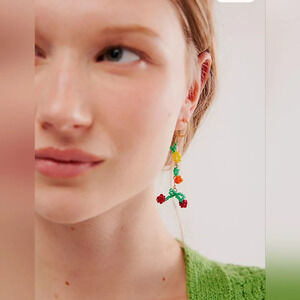 Anthropologie,  Sweet Treat Beaded Dangle Earrings -NWT!